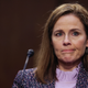 Amy Coney Barrett in front of the Senate Judiciary Committee on Wednesday.